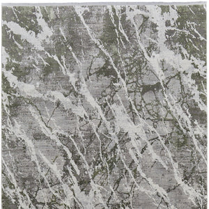 HomeRoots 3' Modern Abstract Taupe and Gray Power Loom Area Rug with Stylish Fringe for Any Room Decor 10' X 13' 566102