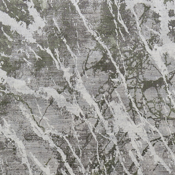 HomeRoots 3' Modern Abstract Taupe and Gray Power Loom Area Rug with Stylish Fringe for Any Room Decor 12' X 18' 566104