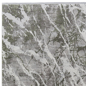 HomeRoots 3' Modern Abstract Taupe and Gray Power Loom Area Rug with Stylish Fringe for Any Room Decor 12' X 15' 566108