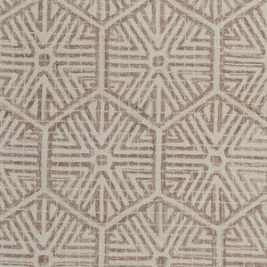 Homeroots 5' X 8' Brown And Ivory Wool Geometric Hand Tufted Area Rug Ivory Wool 566112