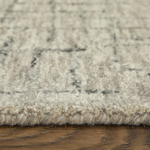 Homeroots 5' X 8' Ivory And Gray Wool Hand Tufted Distressed Area Rug Ivory Wool 566120