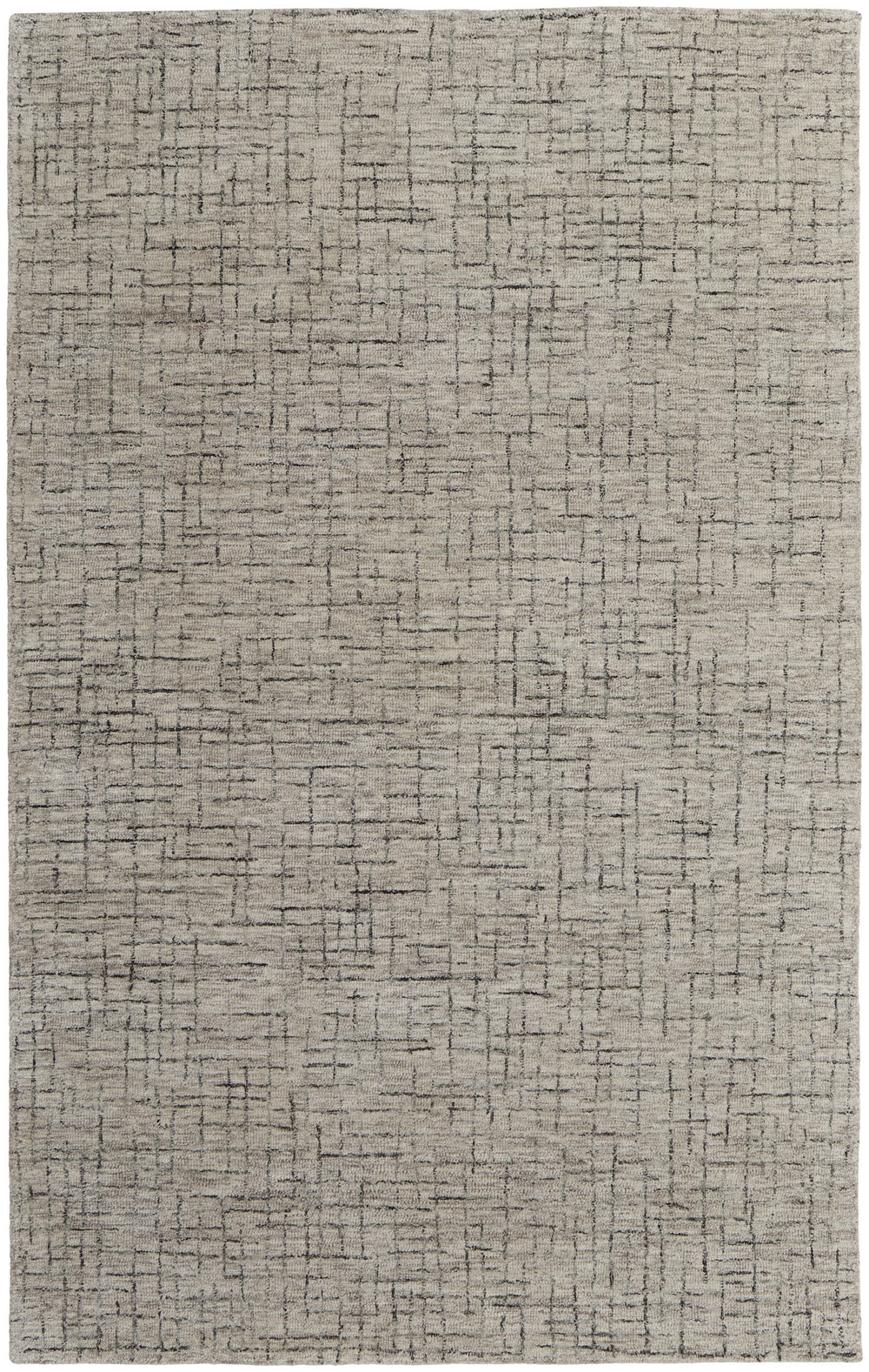 Homeroots 9' X 12' Ivory And Gray Wool Hand Tufted Distressed Area Rug Ivory Wool 566124