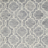 Homeroots 12' X 15' Ivory And Gray Wool Floral Hand Tufted Area Rug Blue Wool 566133