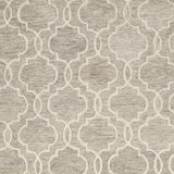 Homeroots 10' X 14' Brown And Ivory Wool Floral Hand Tufted Area Rug Gray Wool 566134