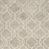 Homeroots 10' X 14' Brown And Ivory Wool Floral Hand Tufted Area Rug Gray Wool 566134