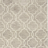 Homeroots 10' X 14' Brown And Ivory Wool Floral Hand Tufted Area Rug Gray Wool 566134