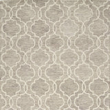 Homeroots 12' X 15' Brown And Ivory Wool Floral Hand Tufted Area Rug Gray Wool 566135