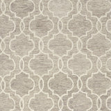 Homeroots 12' X 15' Brown And Ivory Wool Floral Hand Tufted Area Rug Gray Wool 566135