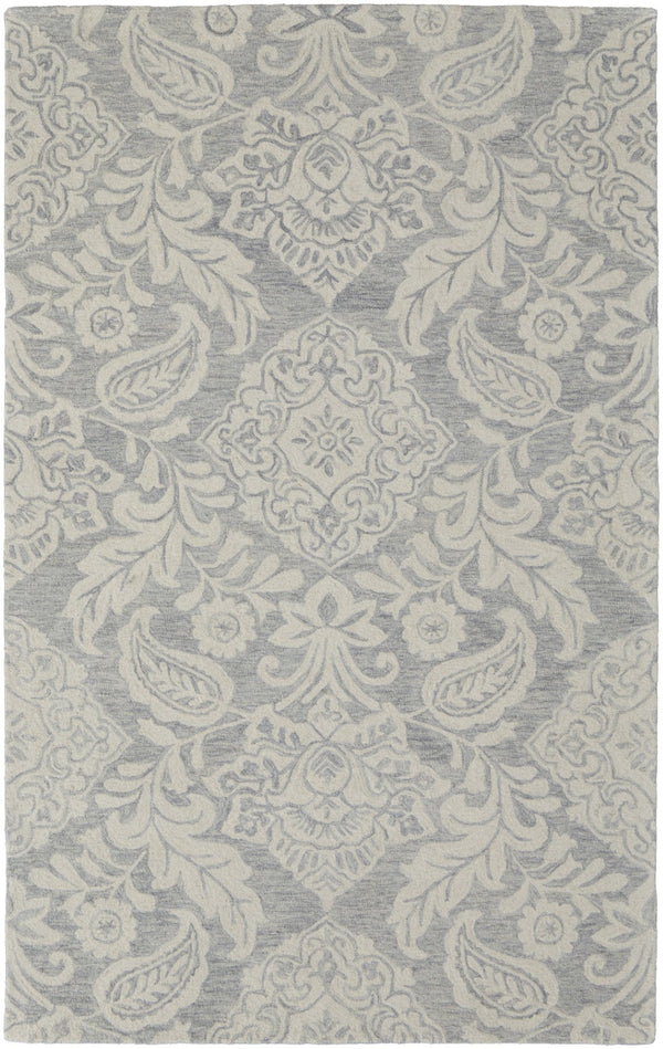 HomeRoots 10' Hand-Tufted Wool Oriental Area Rug in Blue and Ivory – Timeless Elegance for Your Home Decor 10' X 14' 566136