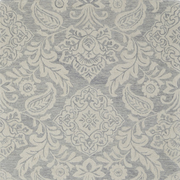 HomeRoots 10' Hand-Tufted Wool Oriental Area Rug in Blue and Ivory – Timeless Elegance for Your Home Decor 12' X 15' 566137