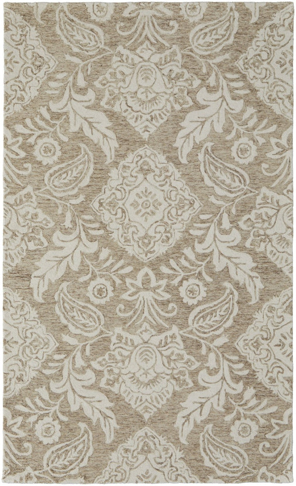 HomeRoots 10' Hand-Tufted Wool Oriental Area Rug in Blue and Ivory – Timeless Elegance for Your Home Decor 10' X 14' 566138