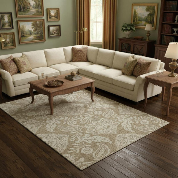 HomeRoots 10' Hand-Tufted Wool Oriental Area Rug in Blue and Ivory – Timeless Elegance for Your Home Decor 12' X 15' 566139