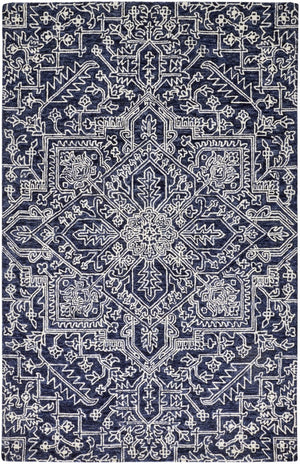 HomeRoots 10' Hand-Tufted Wool Oriental Area Rug in White and Gray - Elegant, Durable, and Stain-Resistant Design 10' X 14' 566150