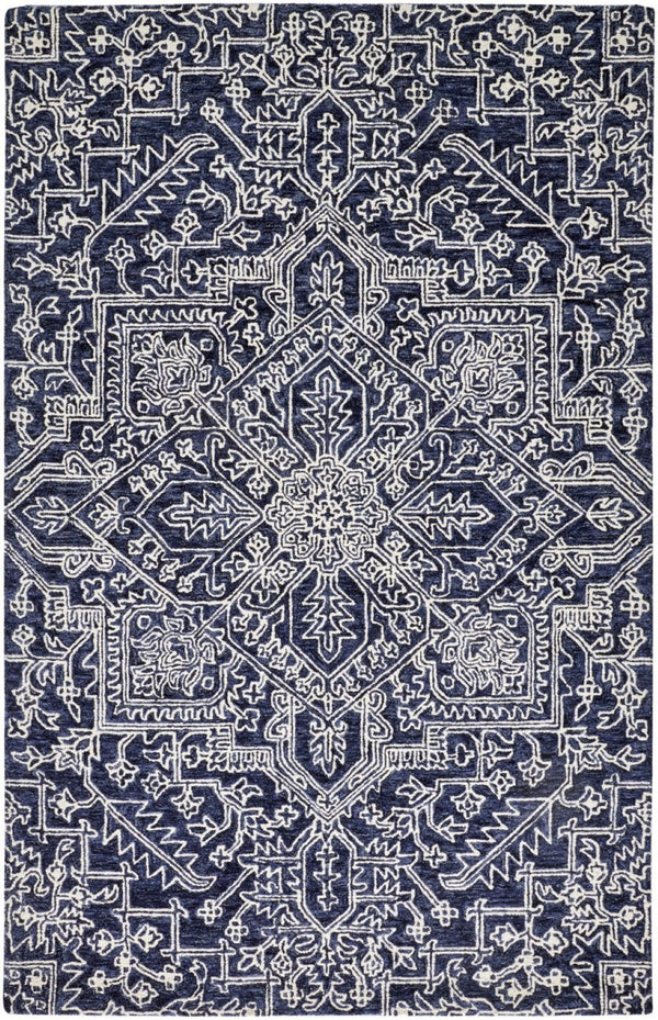 HomeRoots 10' Hand-Tufted Wool Oriental Area Rug in White and Gray - Elegant, Durable, and Stain-Resistant Design 10' X 14' 566150