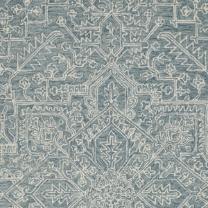 HomeRoots 10' Hand-Tufted Wool Oriental Area Rug in White and Gray - Elegant, Durable, and Stain-Resistant Design 10' X 14' 566152