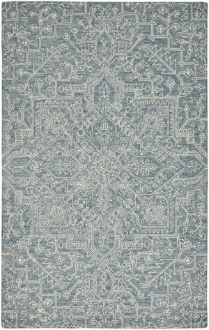 HomeRoots 10' Hand-Tufted Wool Oriental Area Rug in White and Gray - Elegant, Durable, and Stain-Resistant Design 10' X 14' 566152