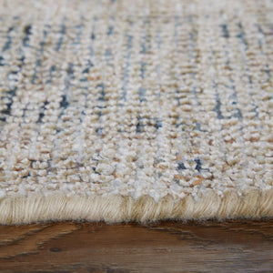 HomeRoots 4' Hand Woven Tan and Gray Oriental Area Rug - Vintage Charm with Distressed Design and Fringe 5' X 8' 566170