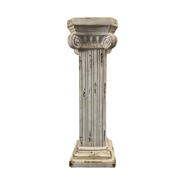 English Elm Pedestal Roman Column Stand Magnesium Oxide Aged Stone Finish Indoor Outdoor Decor W5230P450589
