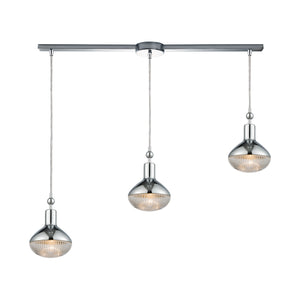 Ravette 38'' Wide 3-Light Slim Linear Pendant - Polished Chrome 56623/3L Elk Lighting