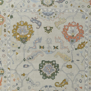 HomeRoots 4' Hand-Knotted Wool Area Rug with Floral Design in Gray, Ivory, and Gold - Cozy Elegance for Any Room 2' X 3' 566328