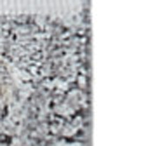 Homeroots 8' Gray And Silver Abstract Power Loom Worn Faded Runner Rug Gray Viscose 566335