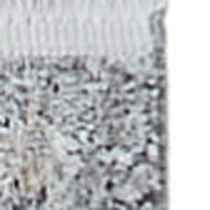 Homeroots 12' Gray And Silver Abstract Power Loom Worn Faded Runner Rug Gray Viscose 566336