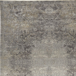 Homeroots 5' X 7' Tan And Gray Oriental Power Loom Worn Faded Area Rug Gray Viscose 566340