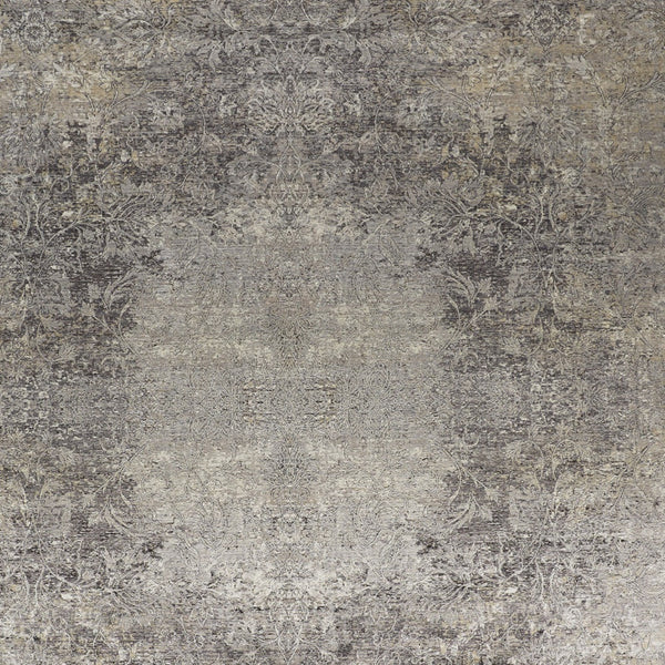 Homeroots 2' X 3' Tan And Gray Oriental Power Loom Worn Faded Area Rug Gray Viscose 566348
