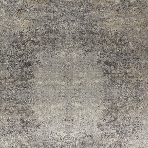 Homeroots 2' X 3' Tan And Gray Oriental Power Loom Worn Faded Area Rug Gray Viscose 566348