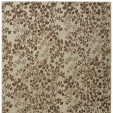 Homeroots 10' X 14' Taupe And Brown Floral Hand Tufted Area Rug Ivory Wool Blend 566380