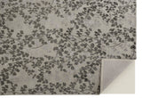 Homeroots 5' X 8' Gray And Silver Floral Hand Tufted Area Rug Gray Wool Blend 566382