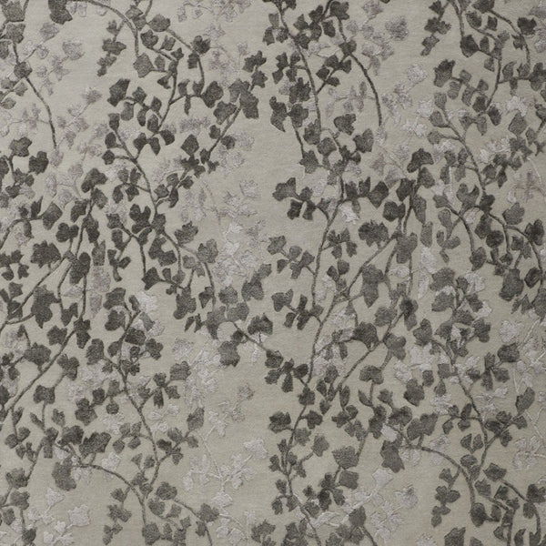 HomeRoots 5' Elegant Hand-Tufted Floral Area Rug in Soft Taupe and Rich Brown for Timeless Home Décor 5' X 8' 566382