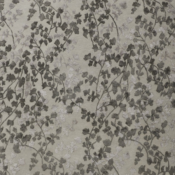 HomeRoots 5' Elegant Hand-Tufted Floral Area Rug in Soft Taupe and Rich Brown for Timeless Home Décor 8' X 10' 566383