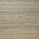 Homeroots 12' X 15' Gold And Tan Geometric Hand Knotted Worn Faded Area Rug Gold Wool Blend 566392