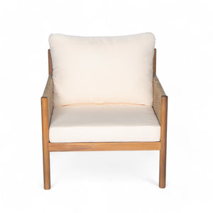 English Elm Christopher Knight Home® - [Set Of 2] Modern Outdoor Woven Lounge Chairs With Solid Wood Frame & Weather-Resistant Cushions N767P255038T_2