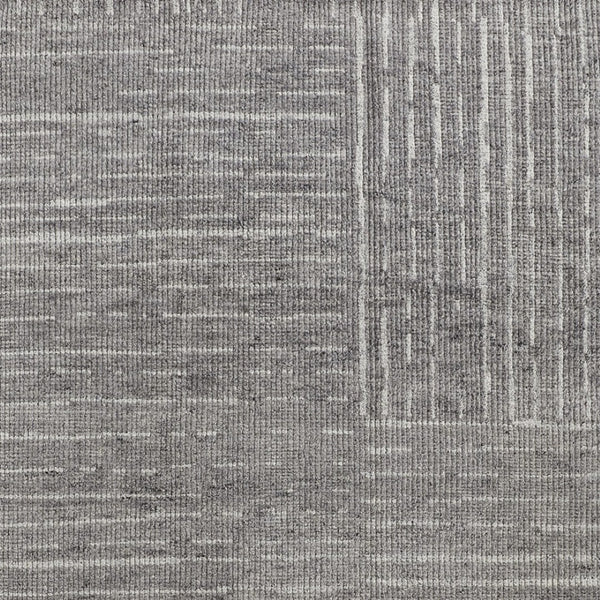 HomeRoots 4' Hand-Knotted Gray and Ivory Wool Area Rug – Timeless Checkered Design for Modern and Traditional Homes 4' X 6' 566414