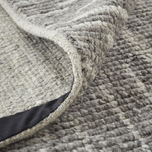 HomeRoots 4' Hand-Knotted Gray and Ivory Wool Area Rug – Timeless Checkered Design for Modern and Traditional Homes 9' X 13' 566418