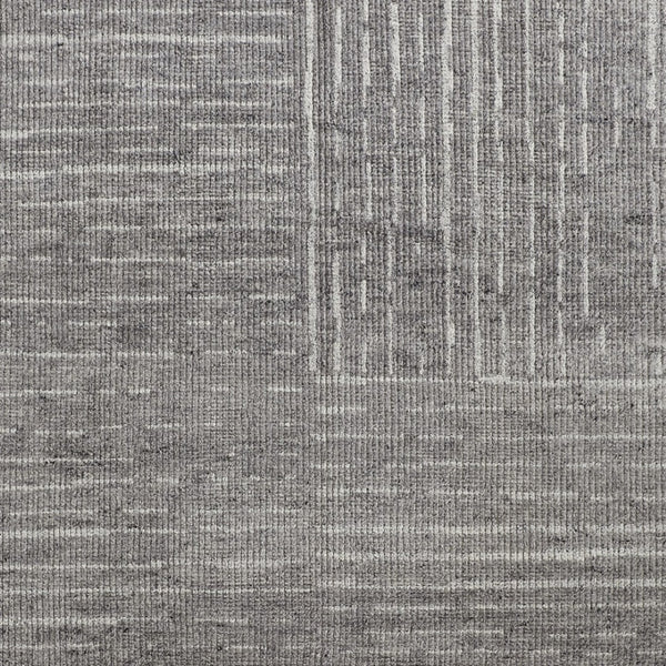 HomeRoots 4' Hand-Knotted Gray and Ivory Wool Area Rug – Timeless Checkered Design for Modern and Traditional Homes 9' X 13' 566418
