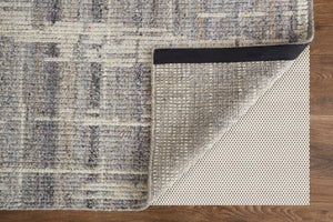 Homeroots 8' X 12' Gray And Ivory Wool Abstract Hand Knotted Worn Faded Area Rug Gray Wool 566424