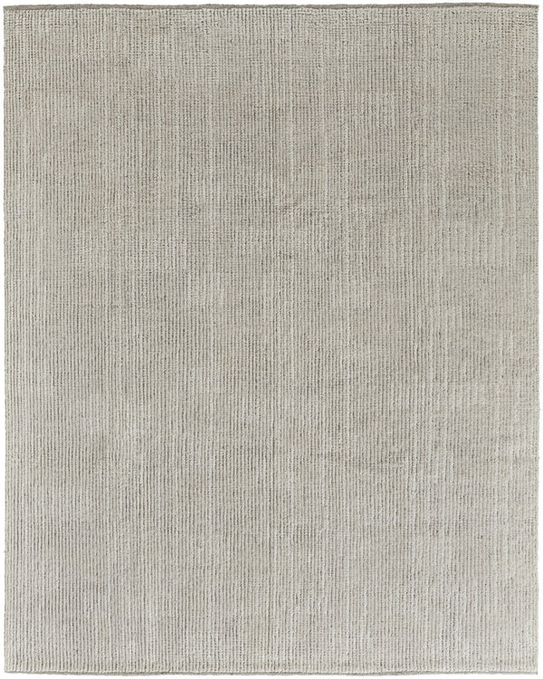 HomeRoots 4' Timeless Tan and Ivory Hand-Knotted Wool Area Rug for Cozy Homes, Durable and Easy to Maintain 4' X 6' 566435