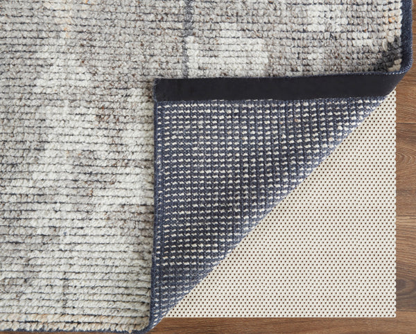 Homeroots 9' X 13' Gray And Silver Wool Abstract Hand Knotted Worn Faded Area Rug Gray Wool 566446