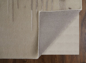 HomeRoots 4' Modern Abstract Hand-Tufted Area Rug in Gray, Ivory, and Blue - Calming Elegance for Any Room 5' X 8' 566464