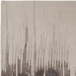HomeRoots 4' Modern Abstract Hand-Tufted Area Rug in Gray, Ivory, and Blue - Calming Elegance for Any Room 10' X 14' 566467