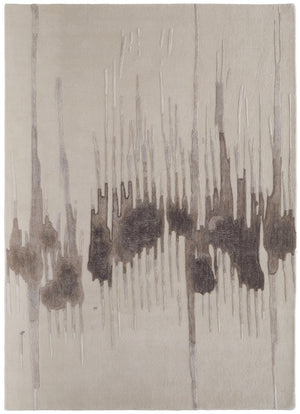HomeRoots 4' Modern Abstract Hand-Tufted Area Rug in Gray, Ivory, and Blue - Calming Elegance for Any Room 10' X 14' 566467