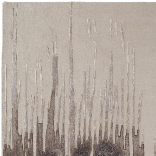 HomeRoots 4' Modern Abstract Hand-Tufted Area Rug in Gray, Ivory, and Blue - Calming Elegance for Any Room 12' X 15' 566468