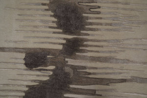 HomeRoots 4' Modern Abstract Hand-Tufted Area Rug in Gray, Ivory, and Blue - Calming Elegance for Any Room 2' X 3' 566469