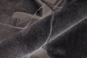 HomeRoots 4' Stylish Blue and Gray Abstract Hand-Tufted Area Rug for Modern Living Room Comfort and Elegance 2' X 3' 566490