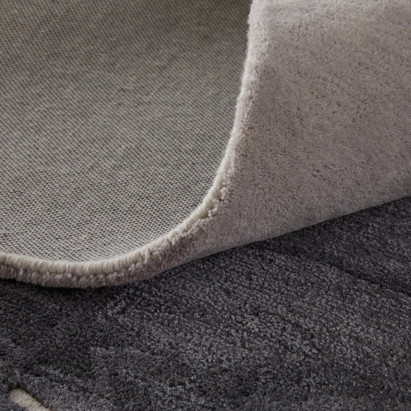 HomeRoots 4' Stylish Blue and Gray Abstract Hand-Tufted Area Rug for Modern Living Room Comfort and Elegance 2' X 3' 566490