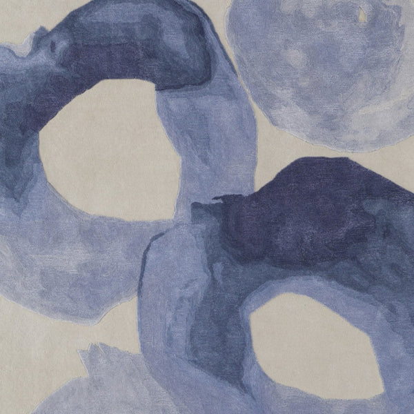 HomeRoots 4' Blue and Ivory Abstract Hand-Tufted Area Rug – Soft, Durable, Contemporary Design for Any Room 10' X 14' 566495