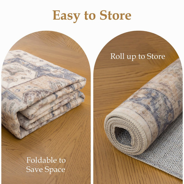 English Elm Premier Ivory Low Pile Area Rug Classic Pattern for Entryway or Living Room B186P479386